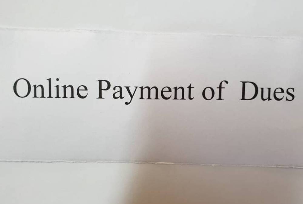 ONLINE PAYMENT OF DUES